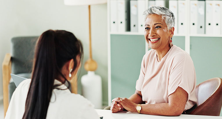 woman at doctor